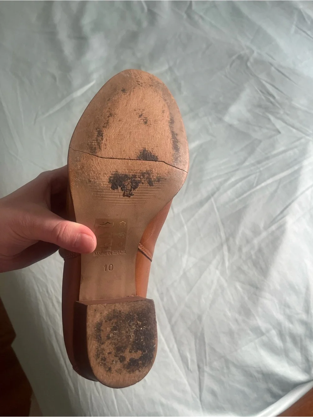Madewell Cognac Leather Chelsea Ankle Boots